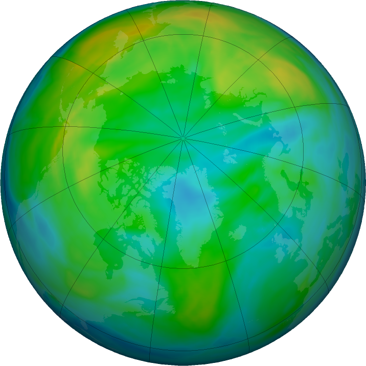 Arctic ozone map for 18 November 2021